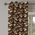 thumbnail image 2 of Ambesonne Brown Grommet Curtain, Cheetah Skin Pattern Savannah, 50" x 84", Redwood Brown, 2 of 6