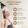 thumbnail image 6 of BRIGHT SHOWERS Filtered Shower Head, High Pressure Shower Filter for Hard Water to Remove Chlorine and Impurities, 8 Spray Modes Water Softener Showerhead for Hair and Skin Care, Matte Black, 6 of 8