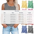 thumbnail image 3 of MYAOYI Women's Summer Casual Gingham Plaid Tank Top Cotton Linen Sleeveless Round Neck Loose Blouse for Daily Vacation Beach Wear, 3 of 9