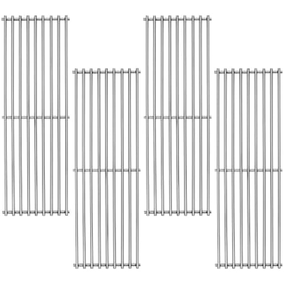 17 3/8" Stainless Steel Cooking Grid Grates Replace for Broil King Baron 440 320 340 420 440 S440 490 S320, 9221-64, Huntington 6023-89, 6020-54, 6020-57, 2122-64，4 Pack Grate for Broil Grill Parts