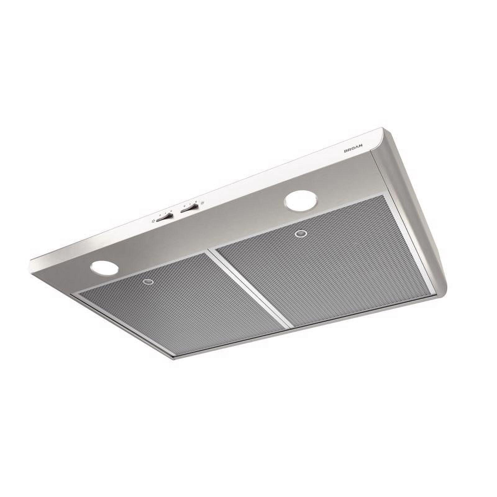 Broan Sahale 30-Inch Convertible Under-Cabinet Range Hood, 250 CFM, Stainless Steel