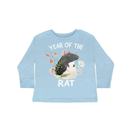 

Inktastic Chinese Zodiac Year of The Rat Gift Toddler Boy or Toddler Girl Long Sleeve T-Shirt