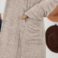 thumbnail image 6 of SUNBS Long Sleeve Cardigan Sweaters for Women Lightweight Open Front Tops Casual Loose Blouses with Pockets, 6 of 8