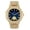 BLUE-BLACK-GOLD, variant on Bigger is Better Oversized Diamonds or Baguette Diamonds for Iced Out The Luxurious King. Your Style!! Your Choice!! - Blinged Out Oblong Metal Mens Watch