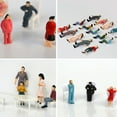 thumbnail image 5 of Pack Of 25 Miniature People Random Poses Figurines For Model City Scene With Vibrantly Color And Realistic Detail, 5 of 8