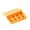 Orange, variant on Mini 8-Cavity Ice Cube Tray with Lid - Easy Press Ice Maker for Homemade Ice - Perfect for Cocktails, Drinks & Easy Storage in Freezers - Compact Design for Daily Use Purple