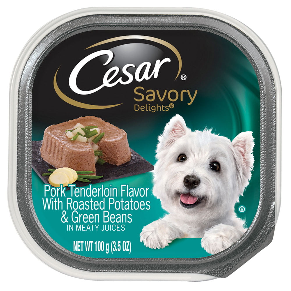 CESAR Savory Delights Wet Dog Food, Pork Tenderloin