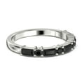thumbnail image 3 of Radhe black diamond moissanite Band 18K White Gold Over Silver, 3 of 4