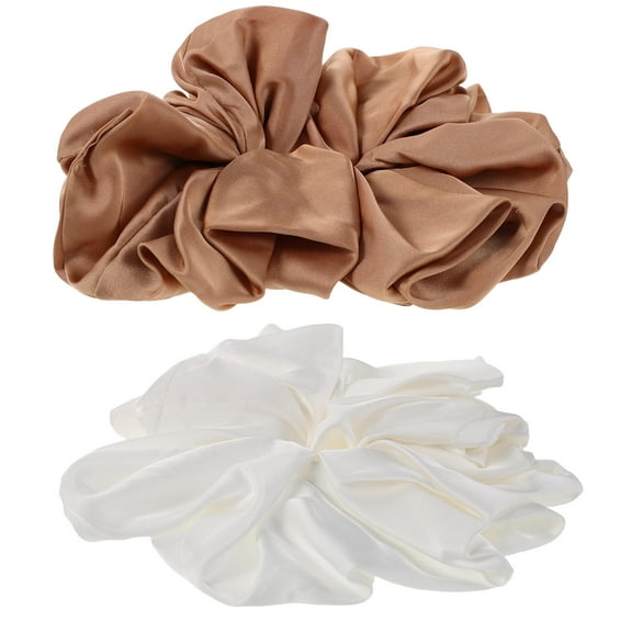 AURARMLET 2Pcs French Style Oversized Scrunchies Large Fabric Hair Accessories for All Day Wear