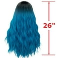 thumbnail image 5 of DOPI Human Hair Wigs For Women Black Color Natural Lace Hair Women Girl Short Curly Synthetic Wig Quality Hair Natural Blue, 5 of 5