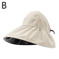 thumbnail image 1 of Sombrero de sol sin visera, sombrero de sol de ala ancha para mujer, sombrero tipo cubo con protección UV., 1 of 1