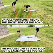 Anjon LifeGuard EPDM Rubber Pond Liner, 10 ft. x 15 ft., 45-Mil