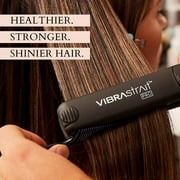 Vibrastrait Pro Professional 1.75 Inch Ceramic Tourmaline Flat Iron Hair Straightener, Vibrating Ionic, Black