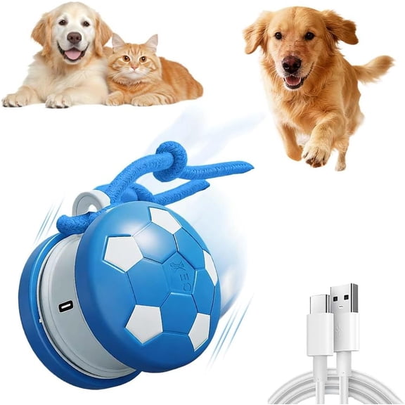 Interactive Dog Toys, Moving Interactive Dog Ball with Touch Activated, Automatic Rolling Ball Toys for Puppy/Medium Dogs, Squeaky Dogs Toy Active Rolling Wicked Balls for Daily Training