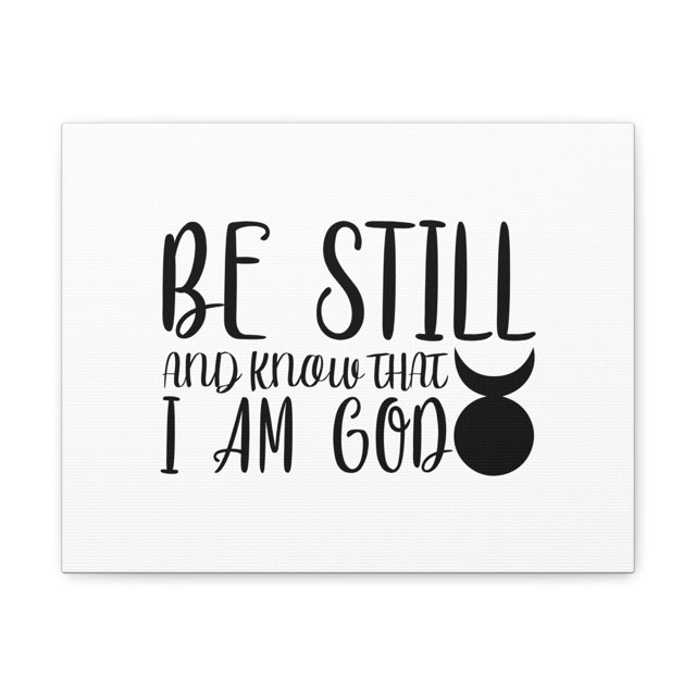 Scripture Walls Know That I Am God Genesis 35:11 Christian Wall Art Bible Verse Print Ready to Hang Unframed