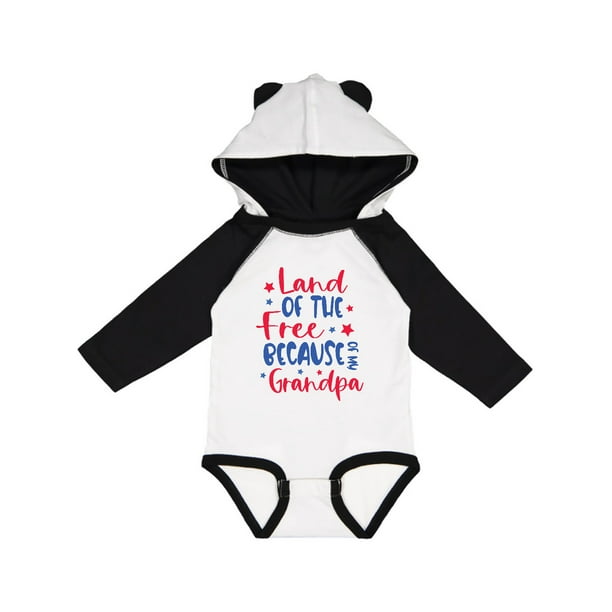 Download Inktastic Memorial Day Land Of The Free Because Of My Grandpa Infant Long Sleeve Bodysuit Unisex White Black W Ears 18 Months Walmart Com Walmart Com