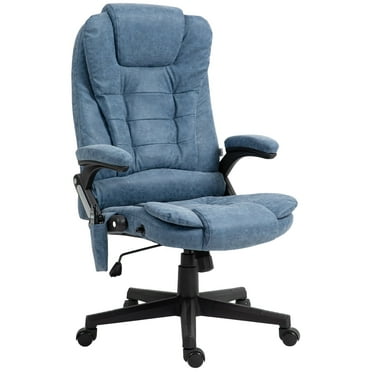 HOMCOM High Back Vibration Massage Office Chair with 6 Vibration Points, Blue