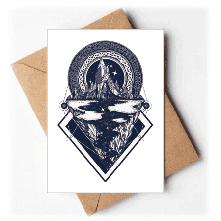 Iceberg Starry Sky Stream Art Pattern Greeting Cards You are Invited Invitations