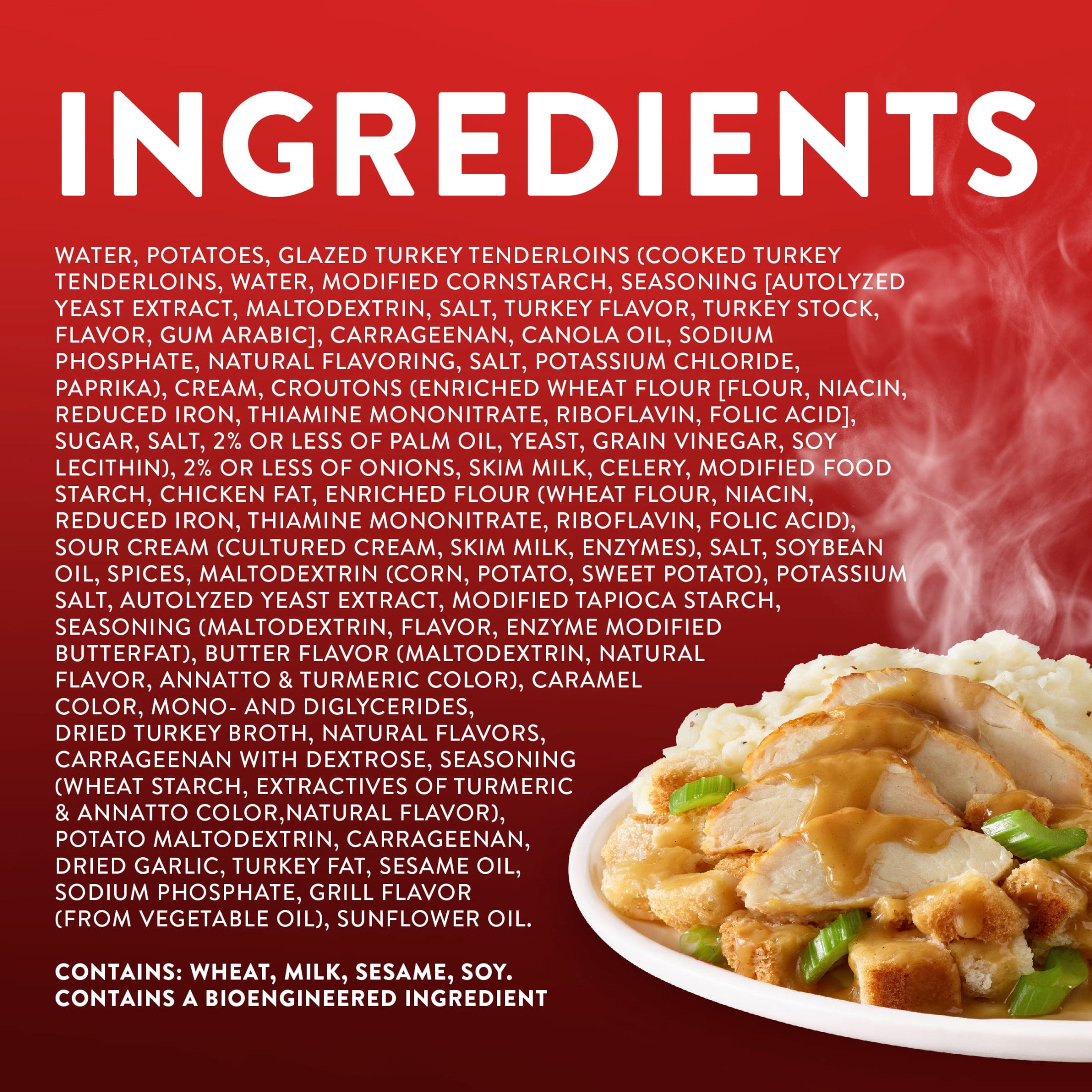 Stouffer’s Roast Turkey, Single Serve Frozen Meal, Frozen Turkey Dinner, 9.625 oz (frozen)