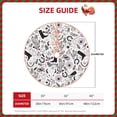 thumbnail image 3 of Daiia Cowboy Drawing Merry Christmas Tree Skirt , Xmas Large Lace-up Tree Skirt, Santa Snowflakes Rustic Home Decorations New Year Party Farmhouse Decor-36", 3 of 7