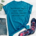 thumbnail image 2 of Birthplace Earth Race Human Politics Freedom Religion Love Shirt, Unisex Shirt, Human Rights Tee, Equality, Heather Blue, Large, 2 of 6