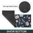 thumbnail image 6 of Pioneer Flower Floral Print Pattern Kitchen Rugs Sets Of 2, Anti Fatigue Non Slip Washable Floor Mats for Kitchen Sink Laundry, 17X30 Inch + 17X47 Inch, 6 of 6