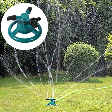 360 Fully Circle Rotating Watering Sprinkler Irrigation System 3 Nozzle Pipe Hose For Garden , 3 Nozzle Irrigation,Rotating Water