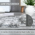 thumbnail image 5 of Aoile Vintage Area Rug 8x10, Washable Rug Low Pile Non-slip Floral Distressed Mat for Living Room Bedroom Dining Room Home Decor, Gray, 5 of 8