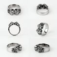 thumbnail image 5 of 316L Stainless Steel Angry Fist Power Man Men Rings Punk Rock Hip Hop Creativity, 5 of 8