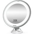 thumbnail image 1 of Beautural Makeup Mirror With 10x Magnification And Led Lights 1 Ball Joint 360 Adjustable Fixture, 1 of 5