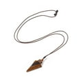 thumbnail image 2 of Natural Tiger Eye Arrow Pendant Necklace Gemstone Jewelry for Women 36.22 inch(92cm), 2 of 4
