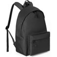 thumbnail image 1 of Mochila clásica para mujeres y hombres, mochila ligera para ordenador portátil, mochila de viaje con correas acolchadas ajustables, color negro, 1 of 5