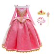 thumbnail image 1 of Vestido de Cosplay de La Bella Durmiente para niñas, mangas largas, hombros descubiertos, regalo de Halloween y Navidad, ropa de princesa de fiesta de lujo, 1 of 4