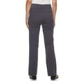 thumbnail image 2 of Women's Croft & Barrow® Effortless Stretch Pull-On Bootcut Pants Color: Rinse Wash Size: 12 T/L, 2 of 3