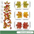 thumbnail image 3 of TGNAZET Artificial Maple Leaf Hanging Vine Garland, 3 Pack, Green/Yellow/Orange/Red, 5.7 ft, 3 of 6