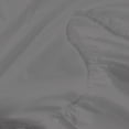 thumbnail image 6 of Color Sense 100% Cotton Percale Single Fitted Bedsheet Cool & Crisp Twin Dark Gray, 6 of 8