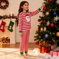 thumbnail image 3 of HYCLES Girls Christmas Pajamas Toddler Boy Kids Holiday Pajamas Set Santa PJS Size 2T-12Y Winter Sleepwear Children Clothes, 3 of 5