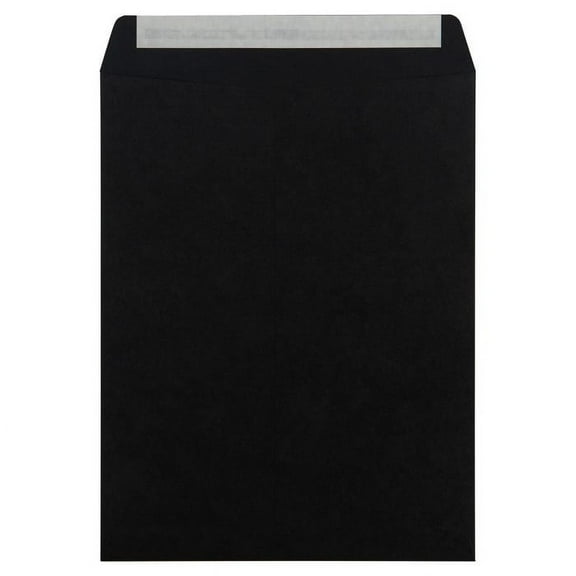 JAM Paper 10 x 13 Catalog Envelopes, Black, 100 per Pack