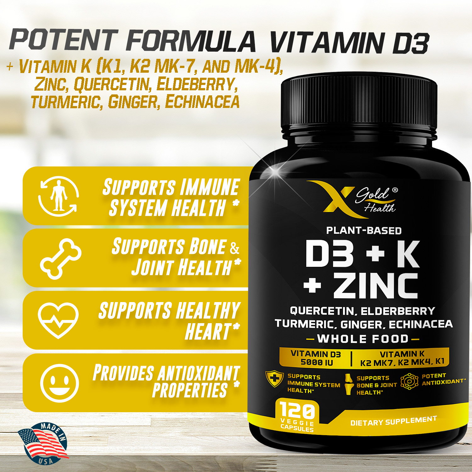 vitamin Spring Valley Vitamin K2 + D3 Dietary Supplement Vegetarian