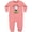 Mauve, variant on Daddy's Little Caddy Cute Golf Ball Baby Fleece Romper