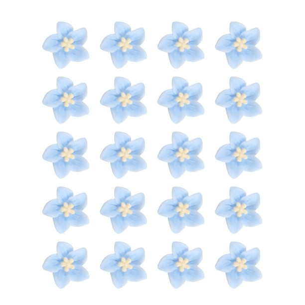 Ganga Única 20 Pcs Clips de Pelo de Flor Pequeña Clips de Pelo Mini Flor para Niñas Bonitos Mini Pinzas para el Cabello Accesorios para el Cabello Azul