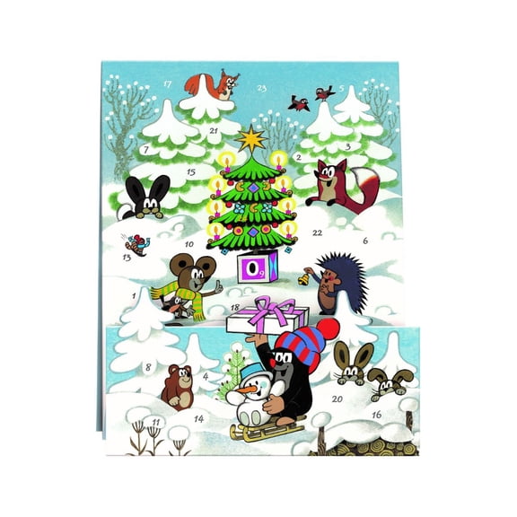 Alexander Taron 11.5" Korsch Advent Cartoon Forest Animals Christmas Wall Decoration