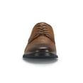 thumbnail image 3 of Ferro Aldo Caleb Men's Plain-Toe Derby Casual Dress Shoes with Geometric Pattern, in Cognac, Men's Size 12, 3 of 8