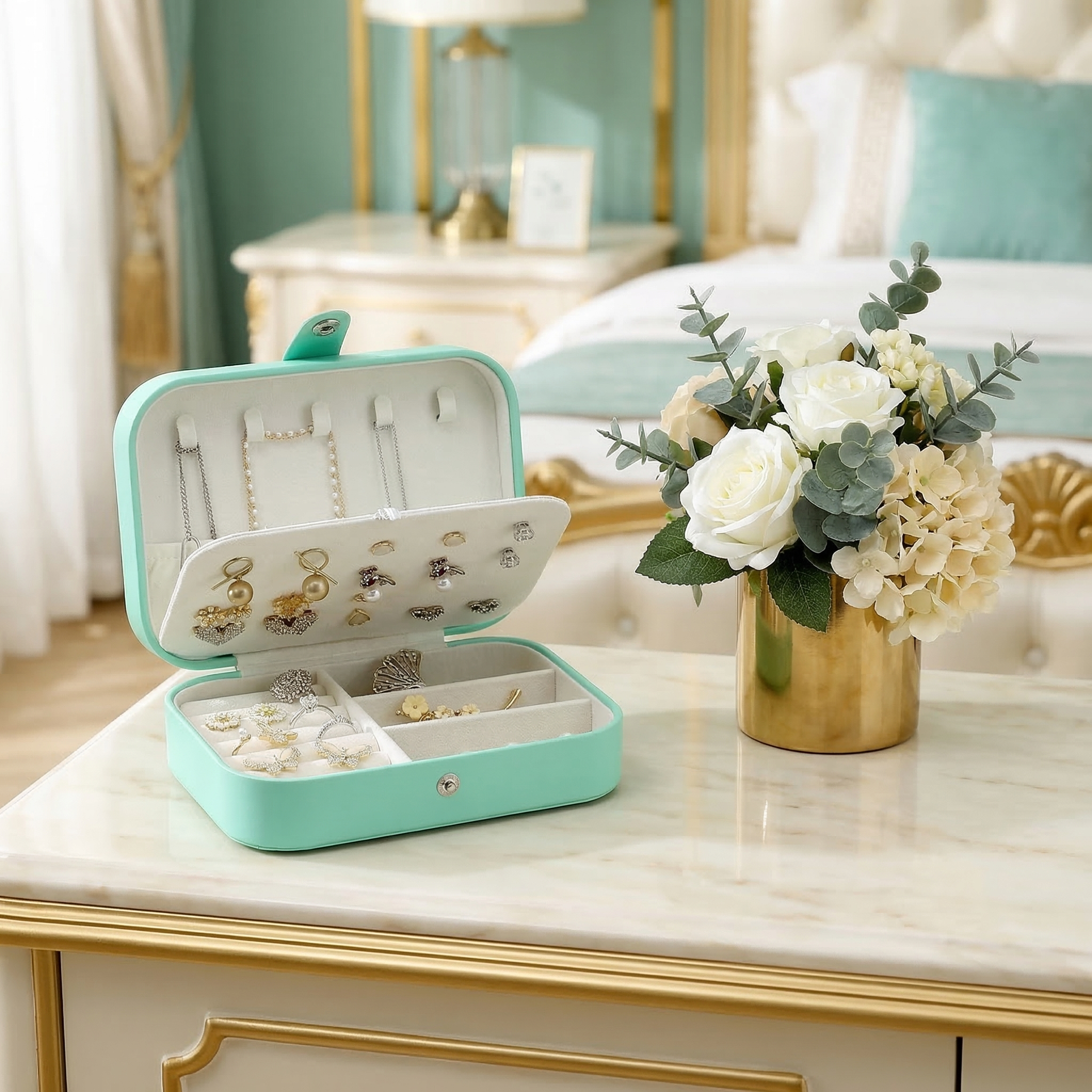 Casegrace Double-Layer Travel Jewelry Box photo 5