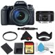 thumbnail image 5 of Canon EOS 77D DSLR Camera with 18-135mm Lens Bundle w/ Memory Kit + Bonus 50mm Lens (Intl Model) Canon 1892C002, 5 of 5