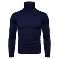thumbnail image 2 of Winter Knitwear For Men Long Sleeve Turtleneck Slim Fit Pullover Sweater, 2 of 10