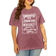thumbnail image 4 of VILOVE Plus Size Tops for Women Country Concert Graphic T Shirts Casual Short Sleeve Tees, 4 of 6