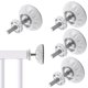thumbnail image 1 of 4 varillas de husillo de 0.315 in extra largas para niños, varillas de husillo roscadas antideslizantes para puertas de bebé, kit de tornillos con fijador de pared para puertas de seguridad para bebés, 1 of 11