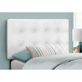 thumbnail image 2 of Contemporary Home Living 47.5" White and Black Contemporary Button-Tufted Upholstered Twin Size Bed, 2 of 5