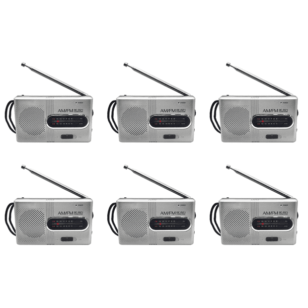Mini Radio portátil Radio AM FM Antena telescópica Radio estéreo para exteriores